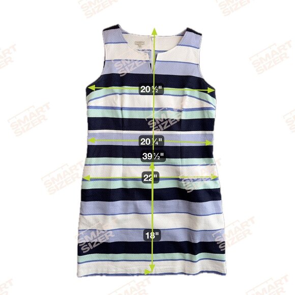 Talbots‎ Sleeveless Textured Sheath Dress Women 16 Old Money Nautical Preppy - Picture 2 of 8